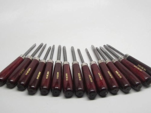 15pc Woodcarving Eye Punches Round Oval Character Portrait RAMELSON USA