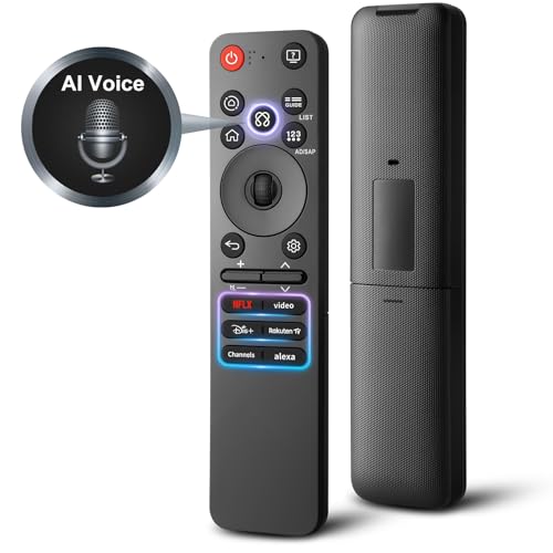 Magic Remote Fernbedienung für LG Smart TV Fernseher OLED EVO QNED 4K UHD NanoCell, für Original AN-MR25GA, AN-MR20GA, AKB75855501, MR21, MR22, MR23, MR24 mit A