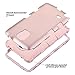 ULAK Note 4 Case, Galaxy Note 4 Case, Shock Resistance Anti Slip Note 4 Case Hybrid with Soft Flexible Inner Silicone Skin Protective Case Hard Cover(Rose Gold)