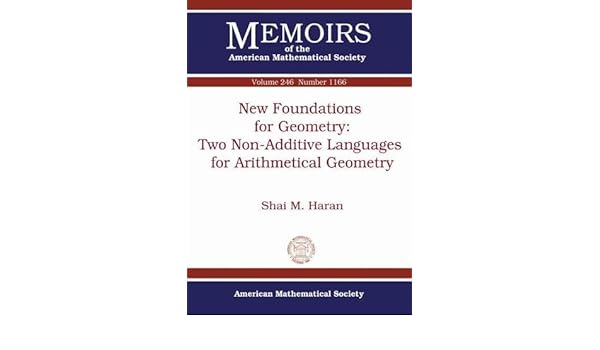 Amazoncom New Foundations For Geometry Two Non Additive - 