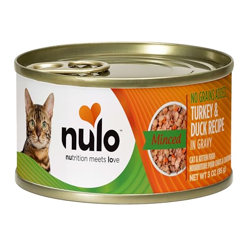 NULO TURKEY & DUCK GRAIN-FREE MINCED WET CANNED CAT FOOD, 3 OUNCE