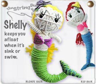 Kamibashi Shelly the Mermaid Original String Doll Gang Keychain Toy by Kamibashi