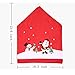 YOBAYE Santa Hat Chair Covers，Set of 6 Pack Kitch Chair Back Covers, Christmas Dinner Party Table Decorations,Santa Claus Snowman Chair Covers for Christmas Holiday Festival Decor