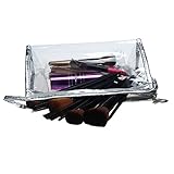 DZT1968(TM)Waterproof CLear Hand Pouch Bag With Zipper For Cosmetic Wash Versatile Storage (Silver)