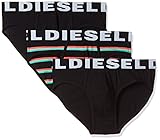Diesel Men's Andre Three Pack Stripe, Black, L
