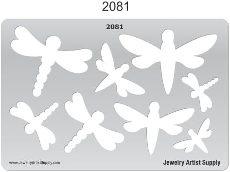 Creative Shapes Template - Dragonflies