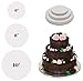 K-Musculo Heavy Sturdy Cake Boards Set of 15 | 3 Times Sturdier Than Corrugated Cardboard| 5 Each of 6 Inch, 8 Inch and 10 Inch | Cake Base, Cake Circles Bundle with Cake Comb for Decoration |