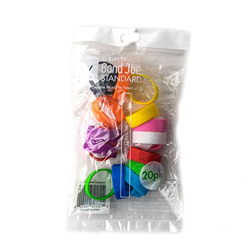 GRIFITI Band Joes 2 Inch 20 Pack Assorted Colors Posters, Magic, Broccoli, Wallet, Pen, Art