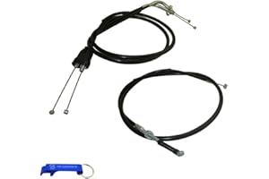 TC-Motor Extended Throttle Cable Front Brake Cable +5 Inch For Honda 2019-2023 Fuel Injected EFI CRF110 Dirt Pit Bike