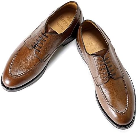 Amazon バーウィック 1707 スコッチグレインレザー外羽根uチップシューズ 4168 169 ブラウン 5 5 メンズ ローファー スリッポン