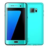 Galaxy S7 Edge Waterproof Case, Tomplus Full-body Underwater Waterproof Snowproof Shockproof Dirtproof Durable Full Sealed Protection Case Cover for Samsung Galaxy S7 Edge (Z-Teal)