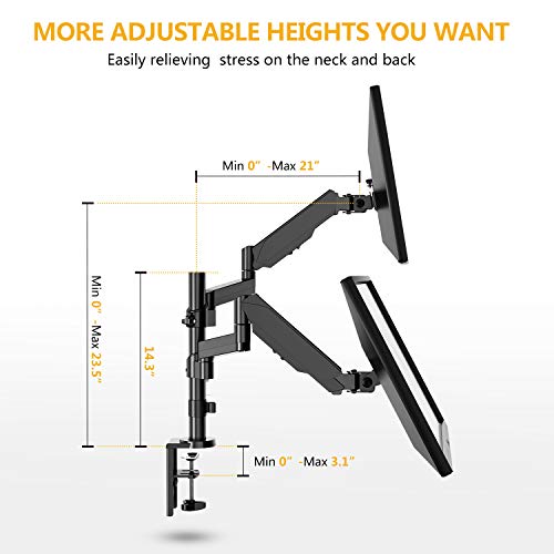 Dual Arm Monitor Stand - FEZIBO 