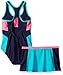 ZeroXposur Girls' Big Girls Sandcastle 1pc Swimsuit W/Skirt