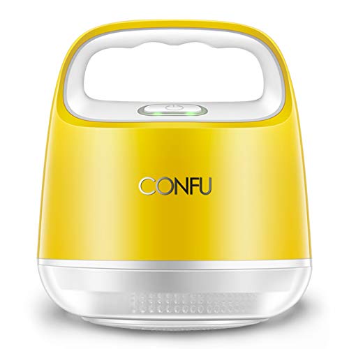 CONFU Sweater Shaver Fabric Fuzz Remover Clothes Portable Lint Shaver/Fabric Defuzzer- Lint Remover Bobbles-Dual Protection for Your Clothes,Lemon,4x4in