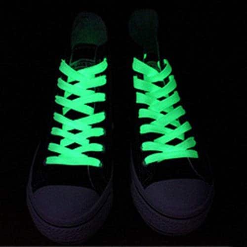 Glow in the Dark Shoe Laces Green STEAM Phosporecent