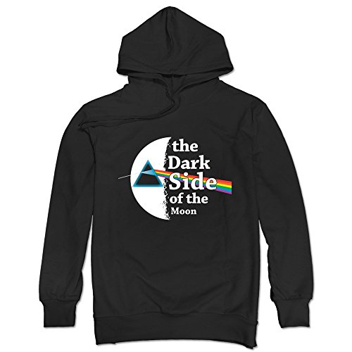 TIKE Men's Pink Floyd Dark Side Of The Moon Hooded Sweatshirt Color Black Size XL