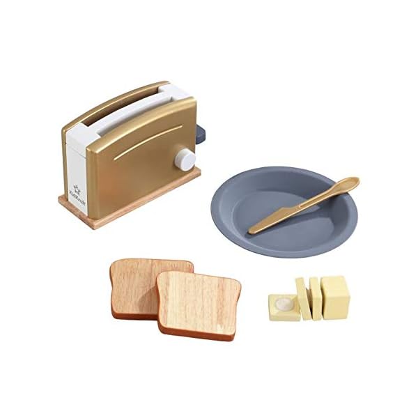 KidKraft 53536 Holz-Smoothie-Set für Spielküchen, Silber – Bild 5