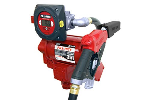Fill-Rite FR319VB 115/230V 35 GPM Fuel Transfer Pump with Discharge Hose, Automatic Nozzle, & Digital Meter