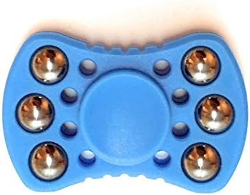 Bow Tie Fidget Spinner - Upgraded High Speed Spinner Toy with 6 Stainless Steel Balls - Perfect for Skin Picking Relief, ADHD and Stress Relief - Blue