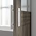 SMARTSTANDARD 10 Inch Sliding Barn Door Handle, Pull and Flush Hardware Set, Stainless Steel, Large Rustic Two-Side Design, Round