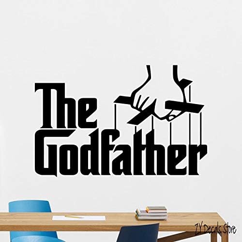 Crjzty The Godfather Wall Decal Gangster Mafia Movies Vinyl Sticker Decor Mural For Bedroom Living Room Decoration 56 * 85cm