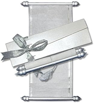 Baby Shower Invitations, Bridal Shower Invitations, Party Invitations, Mini Scroll Invitations (10 pcs) (White)