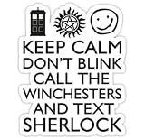 SUPERWHOLOCK SUPERNATURAL DOCTOR WHO SHERLOCK - Sticker Graphic Bumper Window Sicker Decal - Doctor Who Dr Who Sticker