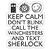 SUPERWHOLOCK SUPERNATURAL DOCTOR WHO SHERLOCK - Sticker Graphic Bumper Window Sicker Decal - Doctor Who Dr Who Sticker