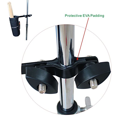 Vizcaya Drum Stick Holder Drum Stick Bag with Drum Key(Black) - Thumbnail 4