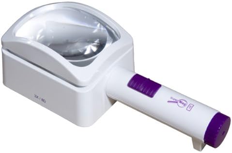 3X 4 x 3 inch Rectangular LED Illuminated Hand Held Magnifier