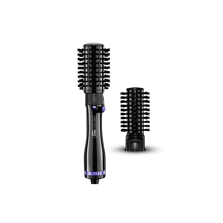 INFINITIPRO BY CONAIR Hot Air Spin Brush, 2 Inch and 1 1/2 Inch, Black