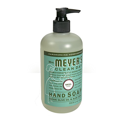Mrs. Meyer's Hand Soap, Basil, 12.5 Fluid Ounce (Pack of 3)