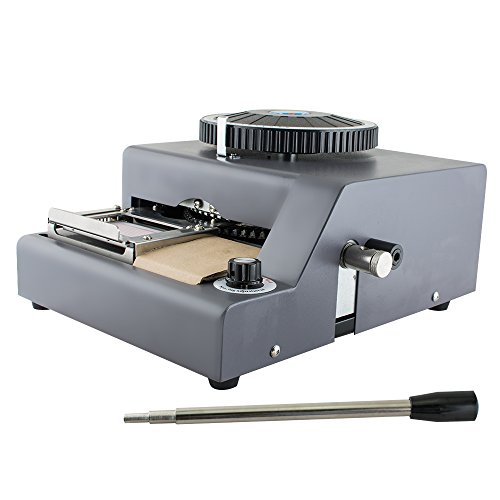 Enshey 72-Character Embossing Machine Card Embosser Printer PVC Credit Card/Gift Card Embosser Stamping Machine Credit ID VIP Magnetic Manual Embossing Machine - Thumbnail 3