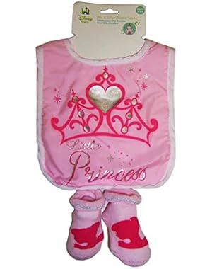 Princess Infant Pink Bib and Bootie Set [5011]
