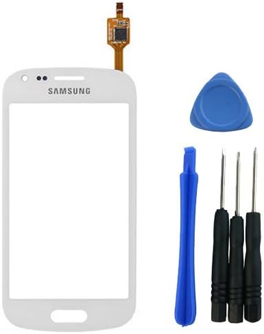 Samsung Galaxy S Duos S7562 Ace 2X S7560 Touch Screen Digitizer Panel Glass Lens for Replacement Assembly Free Tools White Color