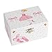 Jewelkeeper Girl's Musical Ballerina Jewelry Storage Box with Pink Polka Dot Design, Swan Lake Tune