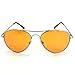 Enimay Mens The Hangover Bradley Cooper Colored Aviator Poker Sunglasses Orange
