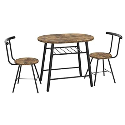 IRONCK 3-Piece Dining Set, Small Kitchen Table and 2 Chairs