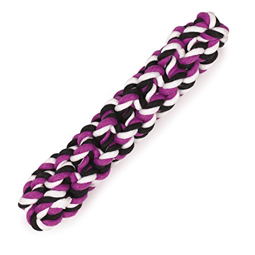 Grriggles Rope Stick Dog Toys, Purple, 11.5"