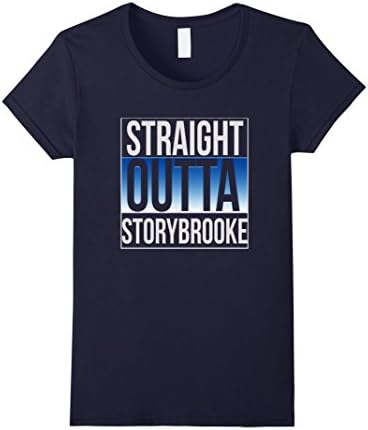 Womens Straight Outta Storybook T-Shirt Once Upon a Time Shirt Large Navy