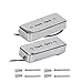 FLEOR Alnico 5 Single Coil Pickup Soap Bar Pickups Chrome P90 Neck & Bridge Pickup Set