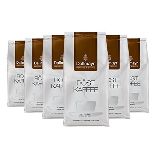 Dallmayr Vending & Office Röst Kaffee Gastromat Supra Mokka, 1000g, 6er Pack