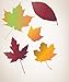 Autumn Leaves Falling Wall Decal Stickers - Fall Colors Decoration. Easy to Apply & Removable. Include 60 Leaves. Assorted Sizes from 2in to 5in #AC124