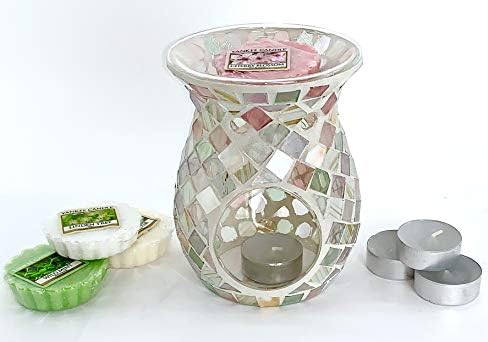 Official Yankee Candle Harmony Wax Melt Warmer Burner + 4 Classic Popular Tarts