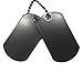 Dog Tag Surplus Bulk Blank Military Dog Tags Black, 10-Pack - Made in USA
