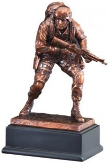 Hit Trophy Marine Statue with Free Engraving (Customize Now!)