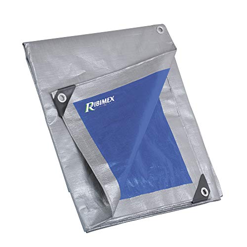 Ribimex PRB25005X08 Pro Reinforced Tarpaulin, 5x8m, 250g, Multicolor