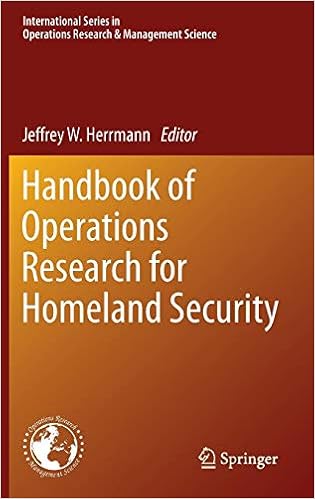 Handbook Of Operations Research For Homeland Security - 