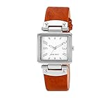 Nine West Polished Silvertone Strap Watch