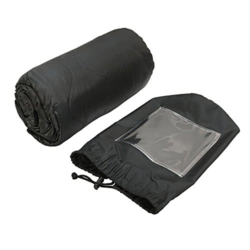 BLACK 86''L x 58''W G.I Style Poncho Liner Blanket Sleeping Bag Liner Rip-Stop Nylon w/ Pouch - Thumbnail 3